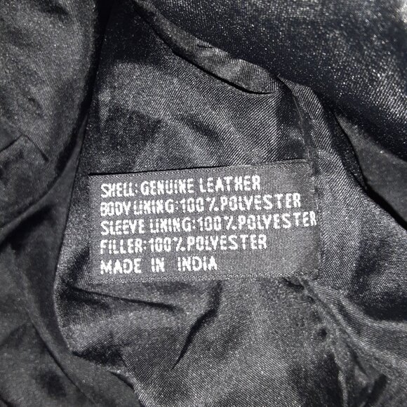 NRA CCW Benefactor Leather Bomber Jacket * Men XL * 56" Chest x 27" Length * EUC - Picture 8 of 15